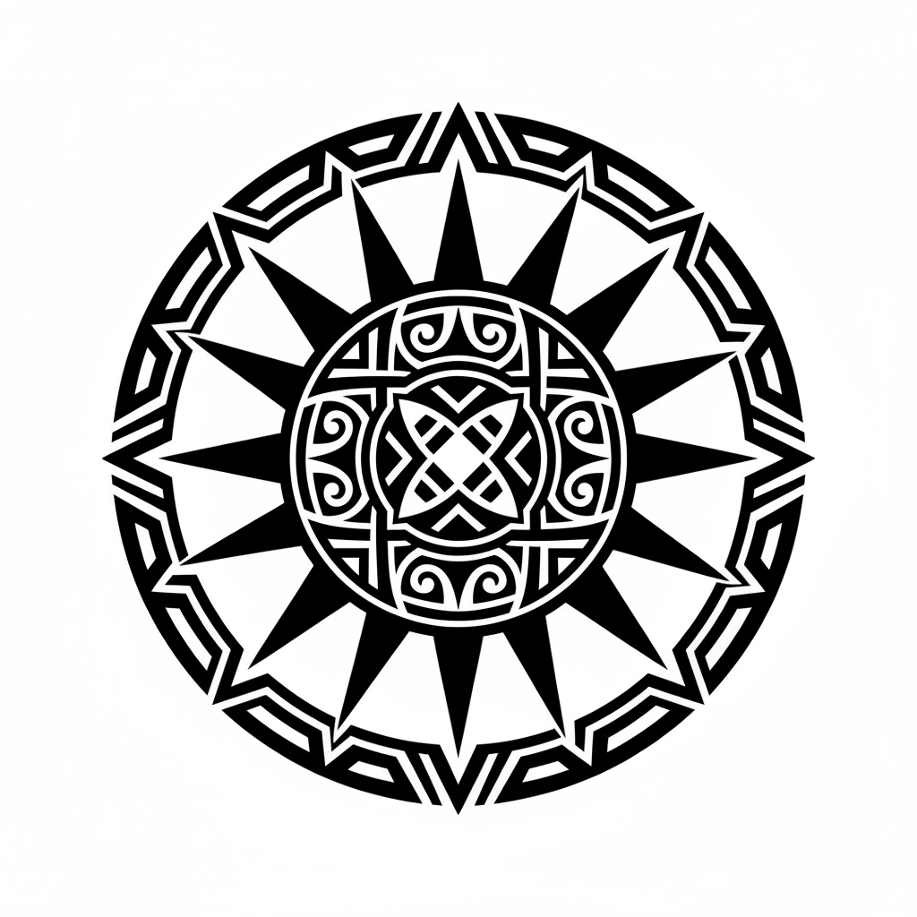 Blackwork tattoo example