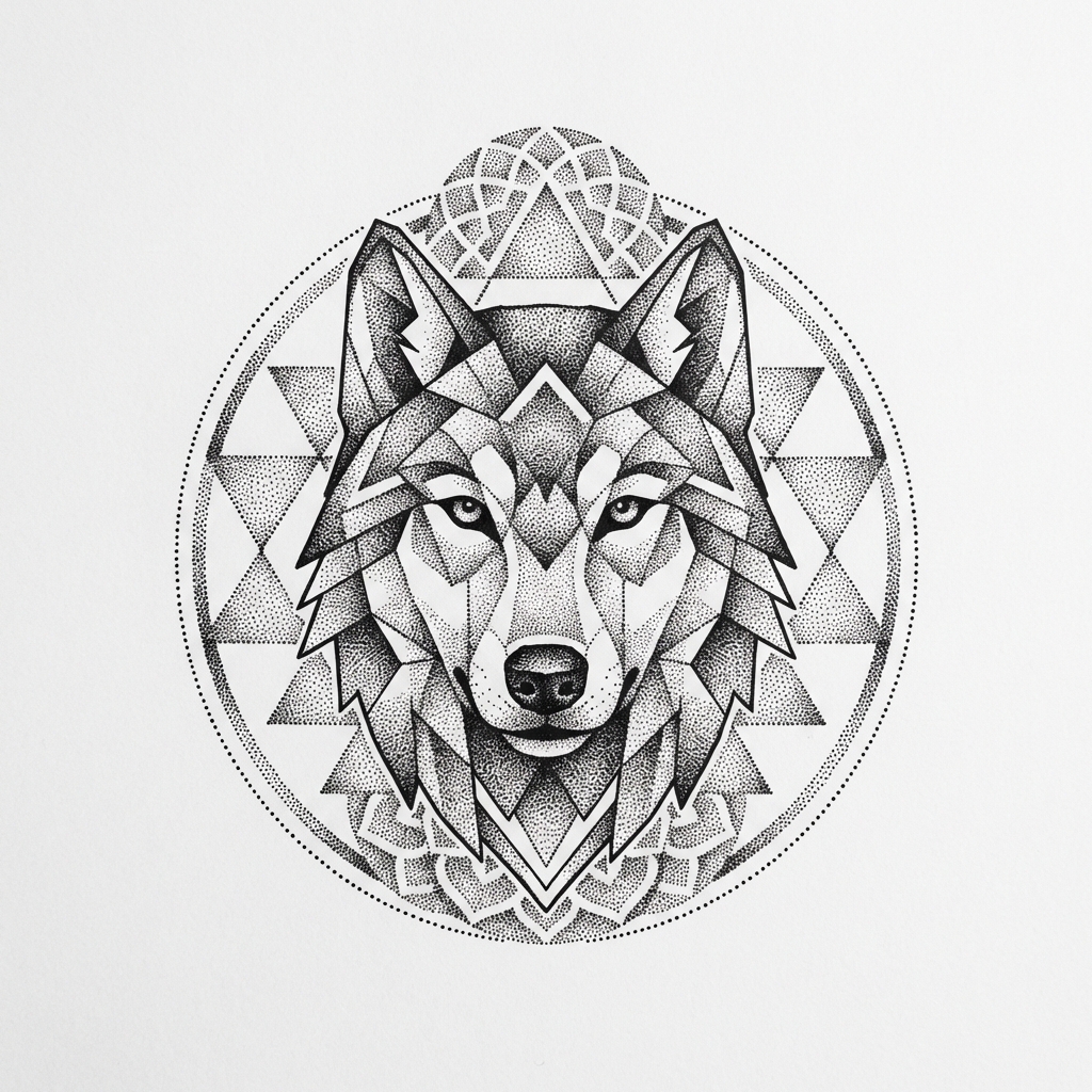 Dotwork tattoo example