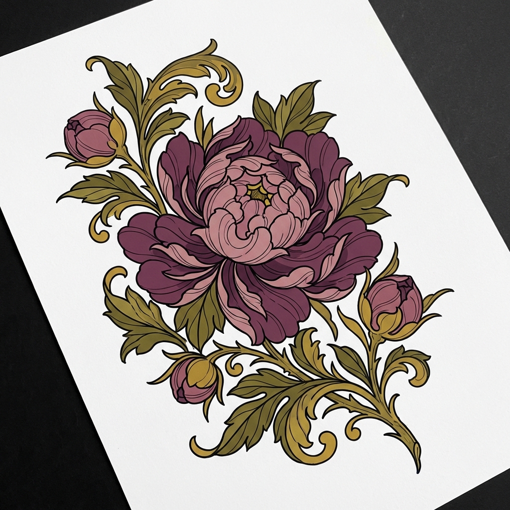 Floral / Botanical tattoo example
