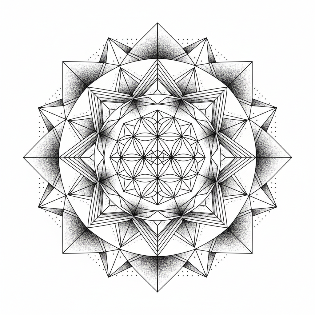 Geometric tattoo example