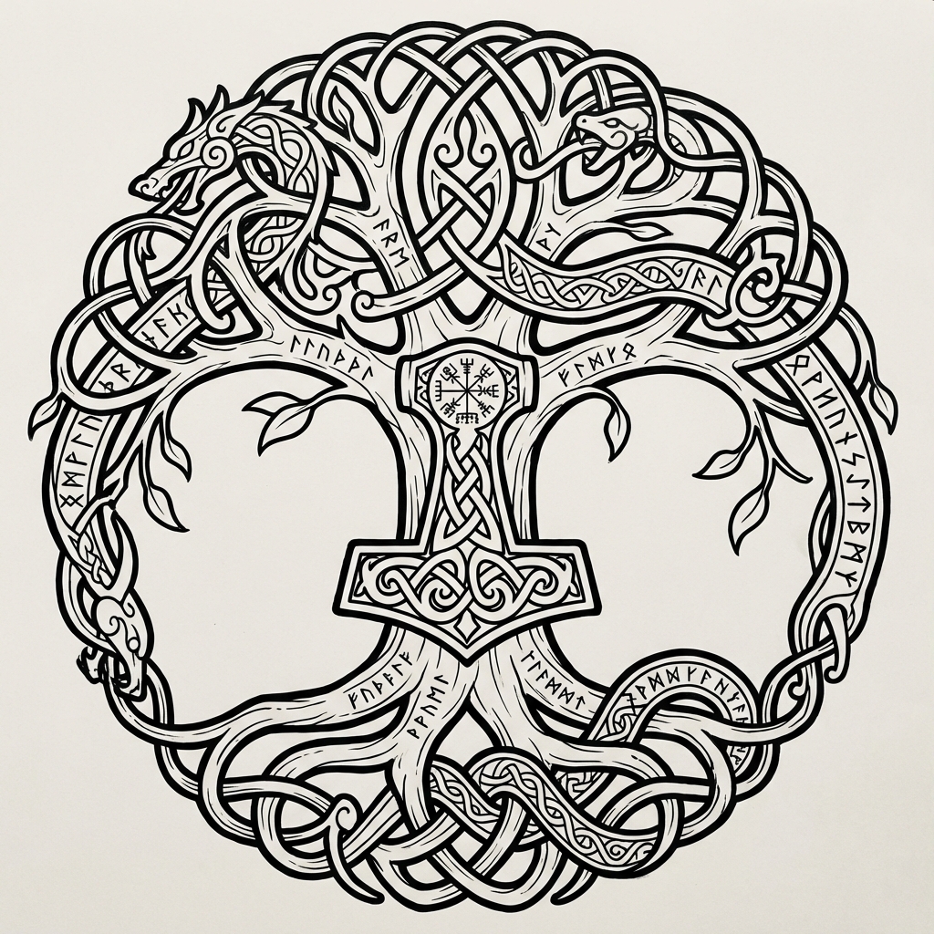 Nordic / Celtic tattoo example