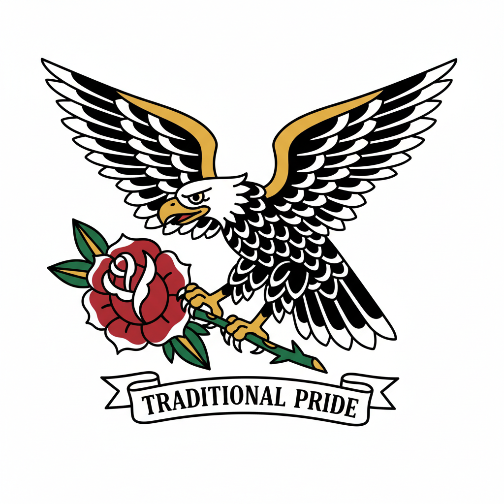 Traditional tattoo example