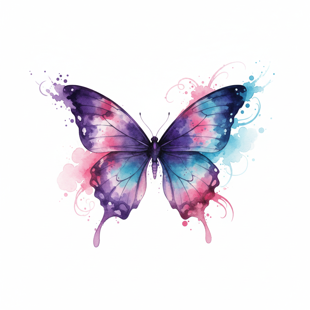 Watercolour tattoo example